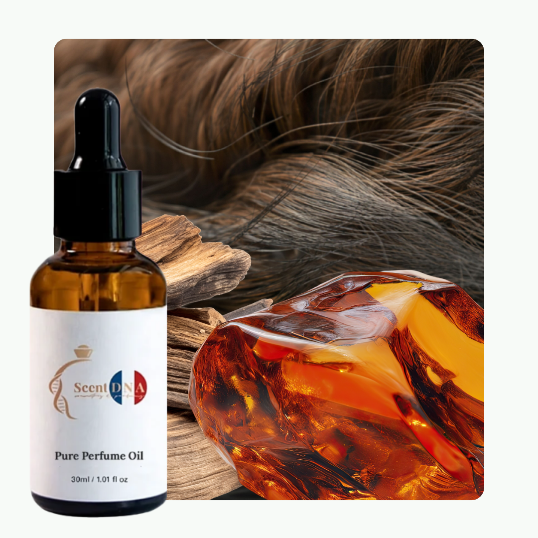 زيت العنبر، العود و المسك العطري