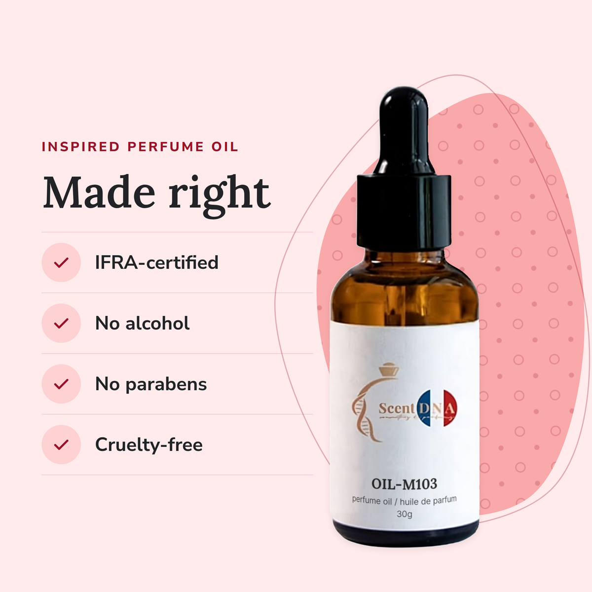 Scent DNA Inspired Perfume Oil inspired by Aventus (Creed): IFRA-certified, no alcohol, no parabens, cruelty-free