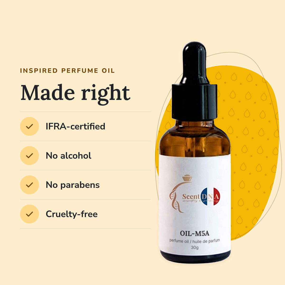 Scent DNA Inspired Perfume Oil inspired by Black Afgano (Nasomatto): IFRA-certified, no alcohol, no parabens, cruelty-free