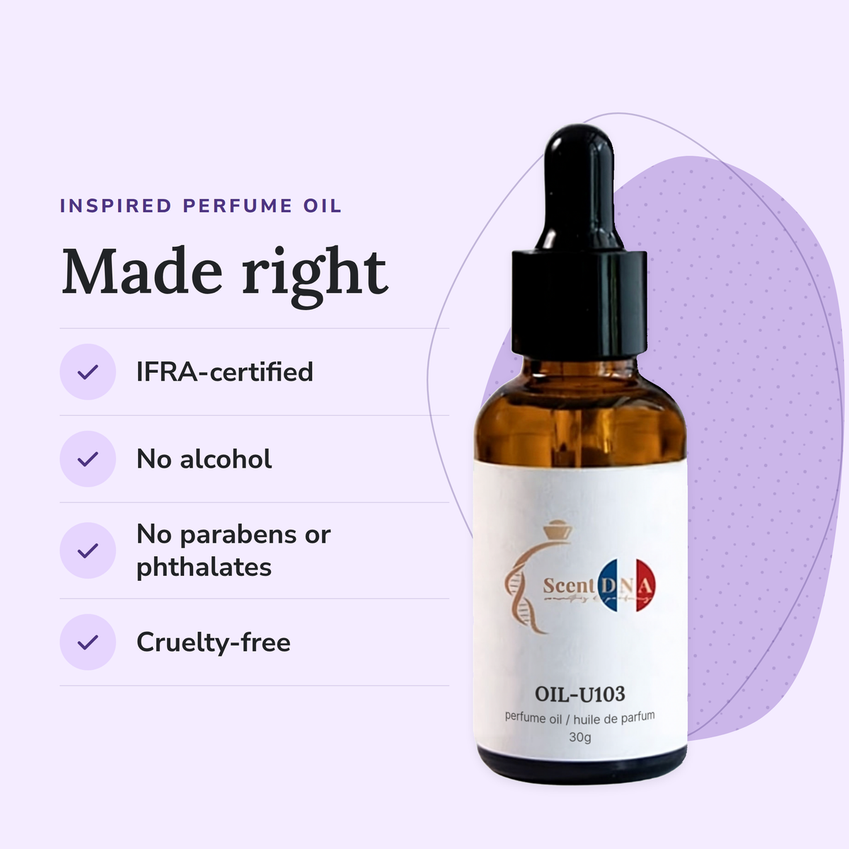 Scent DNA Inspired Perfume Oil inspired by Poppy & Barley (Jo Malone London): IFRA-certified, no alcohol, no parabens or…
