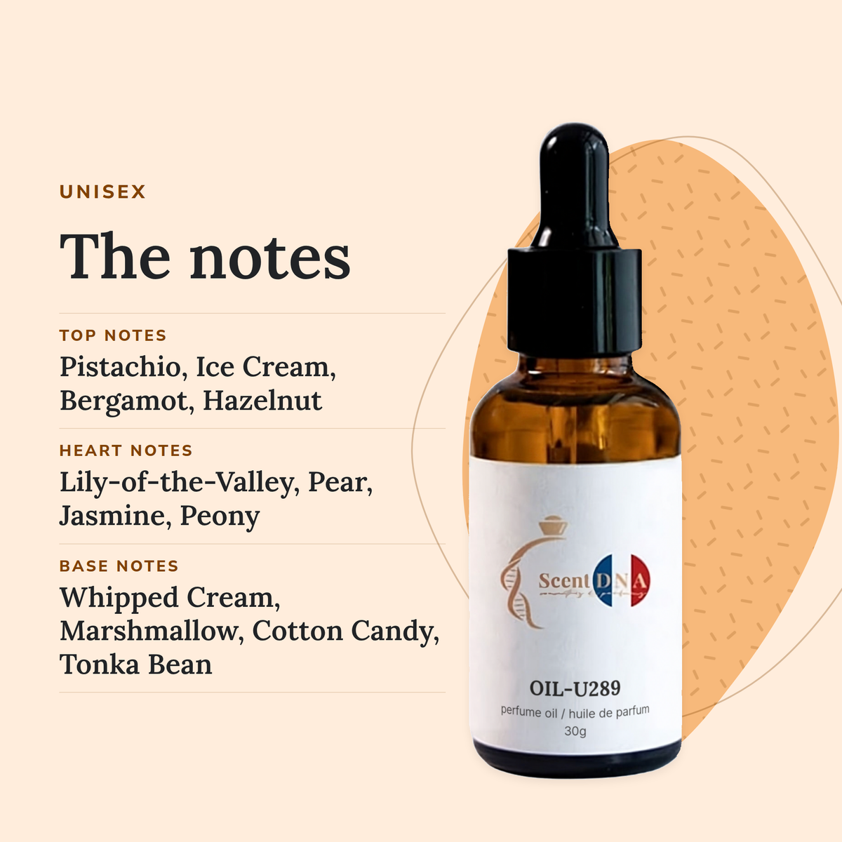 Scent DNA Inspired Perfume Oil inspired by Yum Pistachio Gelato | 33 (Kayali), notes: top pistachio, ice cream; heart…