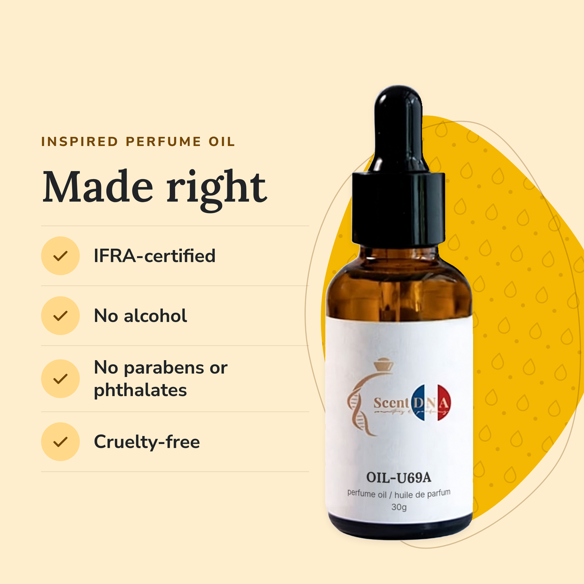 Scent DNA Inspired Perfume Oil inspired by Tobacco Oud (Tom Ford): IFRA-certified, no alcohol, no parabens or phthalates…