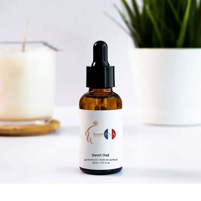 زيت عطري برائحة العود الحلو
