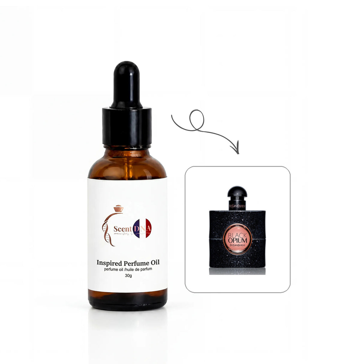 Inspired version of Black Opium by Yves Saint Laurent (Quality B)
