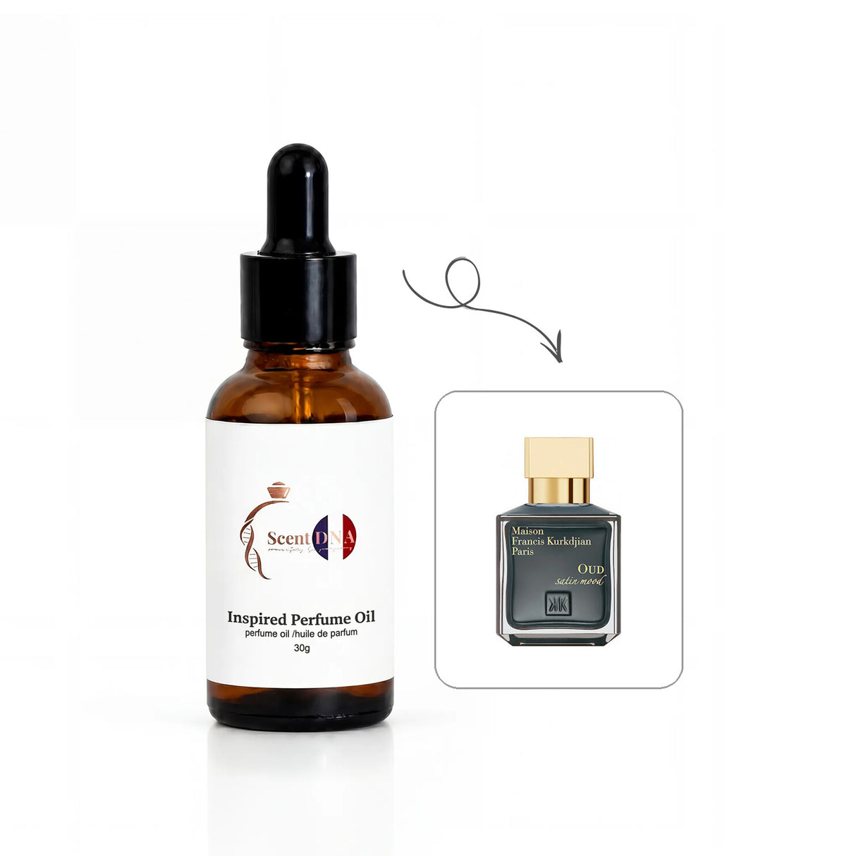 Inspired version of Oud Satin Mood by Maison Francis Kurkdjian (Quality B)