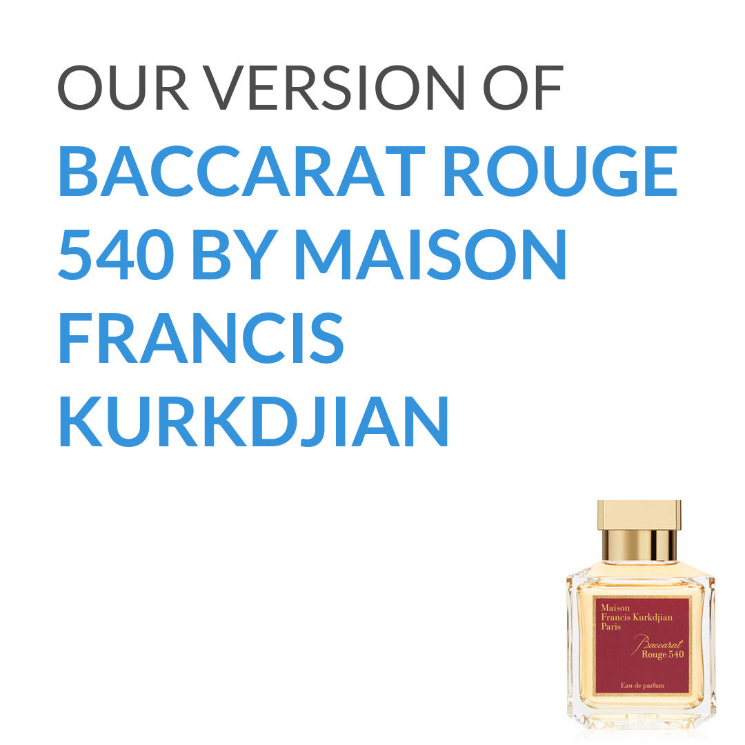 Our version of Baccarat Rouge 540 from Maison Francis Kurkdjian