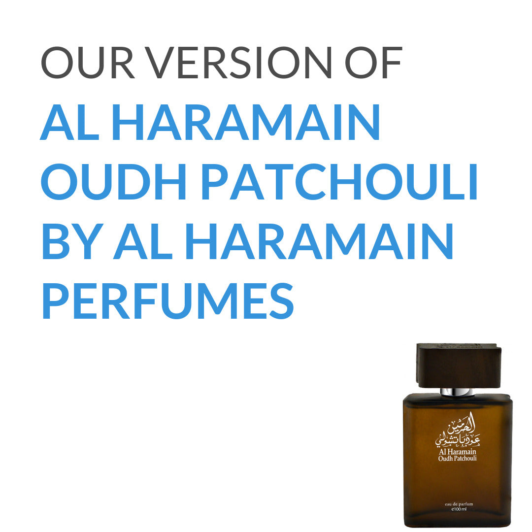 Inspired version of Al Haramain Oudh Patchouli by Al Haramain Perfumes
