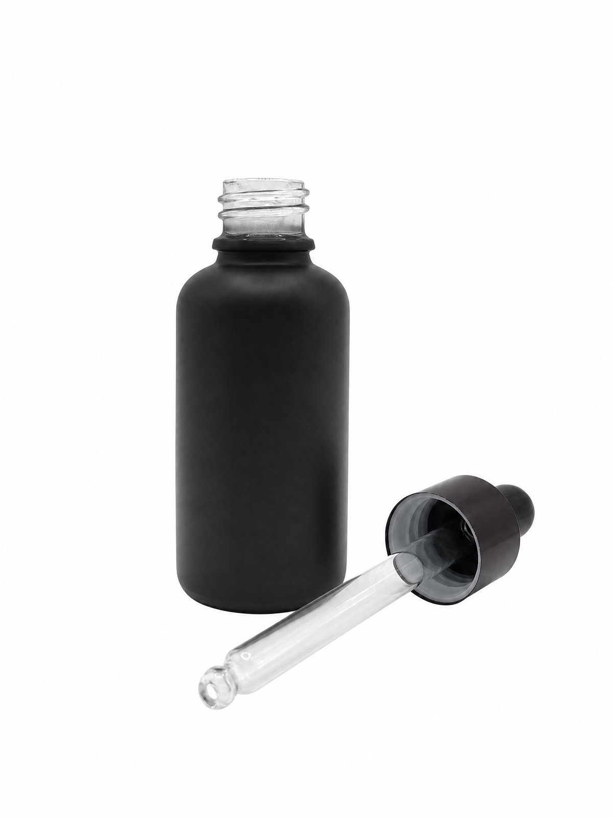 30ml Bottle - Matte Black - Eyedropper