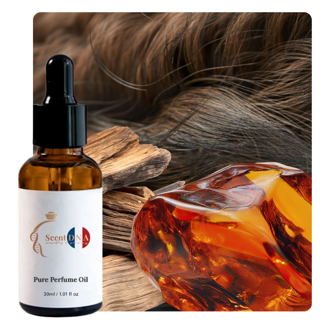 زيت العنبر، العود و المسك العطري