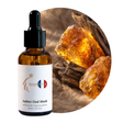 Amber Oud Musk Perfume Oil, 30ml amber dropper bottle, with raw amber, oud wood and soft musk fur