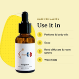 Bergamot Perfume Oil uses: perfume & body oils, soap, reed diffusers & room sprays, wax melts