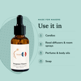 Bergamot Waters Fragrance Oil uses: candles, reed diffusers & room sprays, perfume & body oils, soap