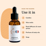 Gingerbread Perfume Oil uses: candles, wax melts, reed diffusers & room sprays, perfume & body oils, soap