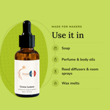 Green Lemon Perfume Oil uses: soap, perfume & body oils, reed diffusers & room sprays, wax melts
