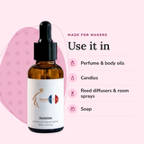 Jasmine Perfume Oil uses: perfume & body oils, candles, reed diffusers & room sprays, soap