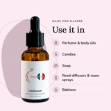 Labdanum Perfume Oil uses: perfume & body oils, candles, soap, reed diffusers & room sprays, bakhoor