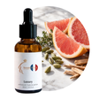 Luxury Perfume Oil, 30ml amber dropper bottle, with pink grapefruit, cardamom, thyme and sandalwood