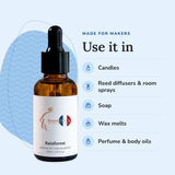 Rainforest Perfume Oil uses: candles, reed diffusers & room sprays, soap, wax melts, perfume & body oils