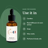 Rainforest Perfume Oil uses: candles, reed diffusers & room sprays, soap, wax melts, perfume & body oils
