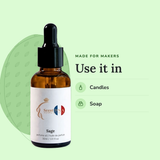 Sage Perfume Oil uses: candles, soap