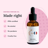 Scent DNA Inspired Perfume Oil inspired by Roses Musk (Montale): IFRA-certified, no alcohol, no parabens, cruelty-free