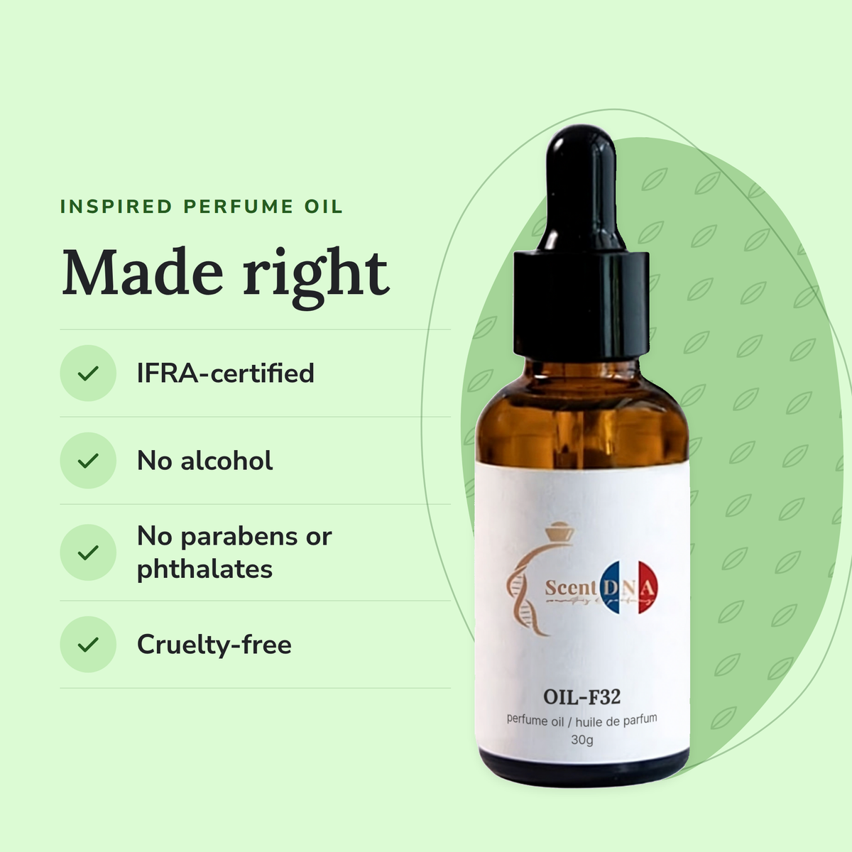 Scent DNA Inspired Perfume Oil inspired by Ange Ou Demon Le Secret (Givenchy): IFRA-certified, no alcohol, no parabens or…