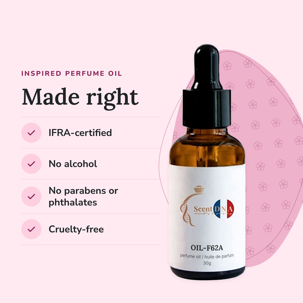 Scent DNA Inspired Perfume Oil inspired by Flowerbomb Midnight (Viktor&Rolf): IFRA-certified, no alcohol, no parabens or…