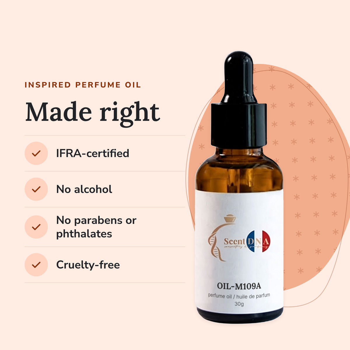 Scent DNA Inspired Perfume Oil inspired by At The Barber's (Maison Martin Margiela): IFRA-certified, no alcohol, no…