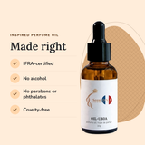 Scent DNA Inspired Perfume Oil inspired by Accord Oud (Byredo): IFRA-certified, no alcohol, no parabens or phthalates…