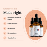 Spicy Perfume Oil Bundle: designed in Grasse, IFRA-certified, no alcohol, no parabens, cruelty-free