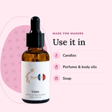 Violet Perfume Oil uses: candles, perfume & body oils, soap
