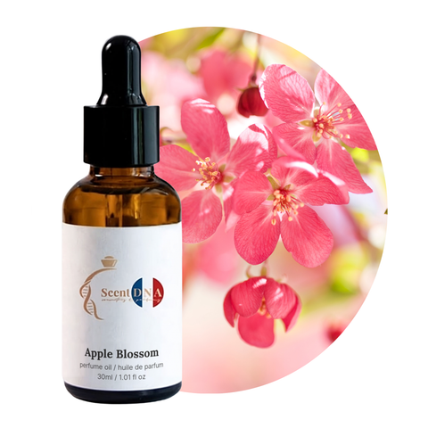 Apple Blossom Perfume Oil, 30ml amber glass dropper bottle by Scent DNA