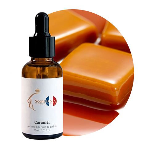 Caramel Perfume Oil, 30ml amber glass dropper bottle by Scent DNA