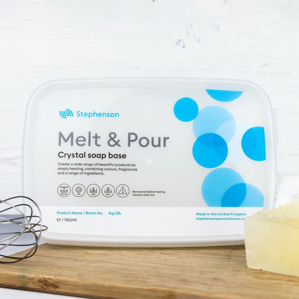 Stephenson Melt And Pour Soap Base Clear SLS FREE - 1 KG