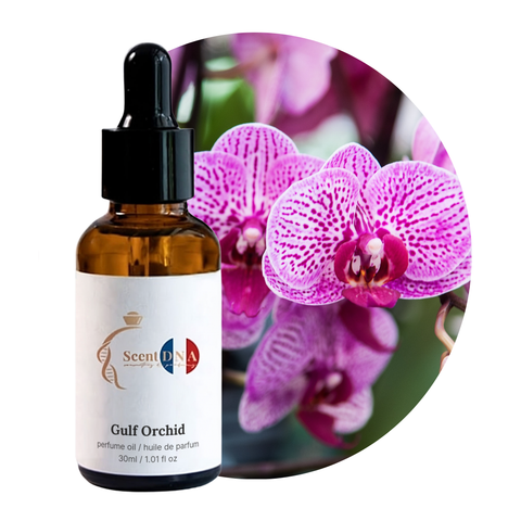 Gulf Orchid Perfume Oil, 30ml amber glass dropper bottle by Scent DNA