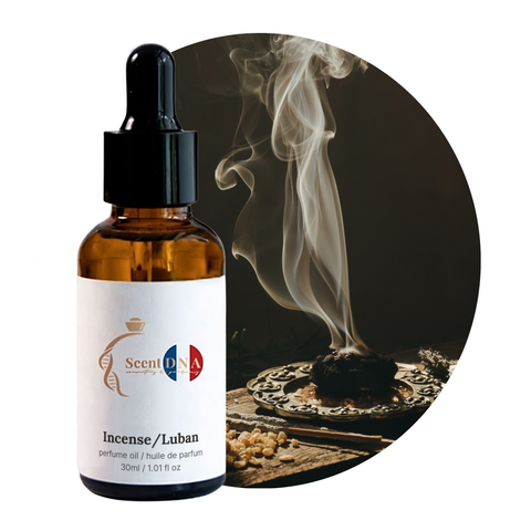 Incense/Luban Perfume Oil, 30ml amber glass dropper bottle by Scent DNA