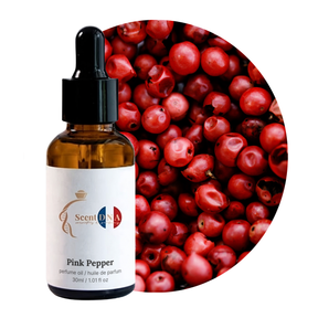 Pink Pepper Perfume Oil, 30ml amber glass dropper bottle by Scent DNA