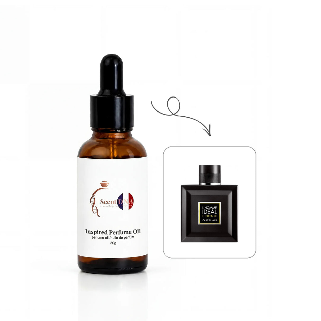 Inspired version of L'Homme Idéal L'Intense by Guerlain (Quality A)